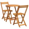 Ensemble de salle à manger pour jardin 3 pcs Huile Naturelle 559251559251