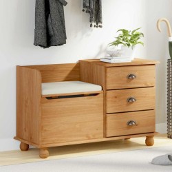 Banc de rangement avec tiroir ASKIM Marron 100 x 39 x 62 cm 559252559252