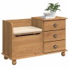 Banc de rangement avec tiroir ASKIM Marron 100 x 39 x 62 cm 559252559252