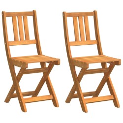 Chaise de jardin 2 pcs Huile Naturelle 40 x 42 x 85 cm 559253559253