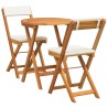 Ensemble de salle à manger pour jardin 3 pcs Huile Naturelle 559254559254