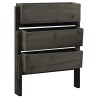 Jardinière pliable de jardin Gris 60x14x75 cm Bois de sapin 559259559259