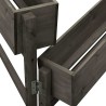 Jardinière pliable de jardin Gris 60x14x75 cm Bois de sapin 559259559259