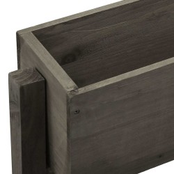 Jardinière pliable de jardin Gris 60x14x75 cm Bois de sapin 559259559259