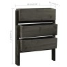 Jardinière pliable de jardin Gris 60x14x75 cm Bois de sapin 559259559259