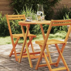 Table de Jardin Naturel 60 x 60 x 72 cm Bois d'Acacia Massif 559264559264