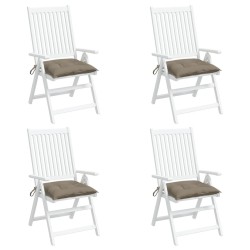 Coussins de chaise lot de 4 taupe 50x50x7 cm tissu oxford 559267559267