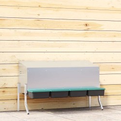 Nichoir à poules3 compartiments avec pieds en acier galvanisé 559270559270