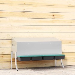 Nichoir à poules4 compartiments avec pieds en acier galvanisé 559272559272