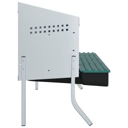 Nichoir à poules4 compartiments avec pieds en acier galvanisé 559272559272