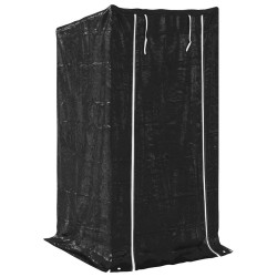 Portant de bois de chauffage et housse de pluie acier galvanisé 559276559276