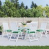 Coussins de chaise lot de 6 vert 40x40x7 cm tissu oxford 559277559277