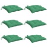 Coussins de chaise lot de 6 vert 40x40x7 cm tissu oxford 559277559277