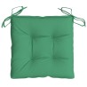 Coussins de chaise lot de 6 vert 40x40x7 cm tissu oxford 559277559277