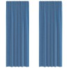 Rideaux en voile avec passe-tringles 2 pcs bleu royal 559280559280