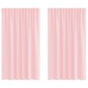 Rideaux en voile avec passe-tringles 2 pcs rose clair 559281559281