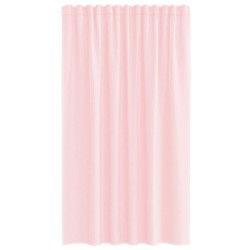 Rideaux en voile avec passe-tringles 2 pcs rose clair 559281559281