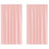 Rideaux en voile avec passe-tringles 2 pcs rose 559282559282