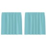 Rideaux en voile avec passe-tringles 2 pcs turquoise 559284559284