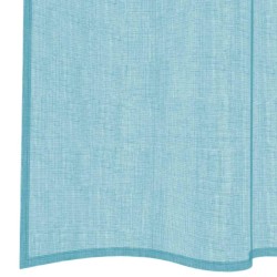 Rideaux en voile avec passe-tringles 2 pcs turquoise 559284559284