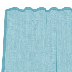 Rideaux en voile avec passe-tringles 2 pcs turquoise 559284559284