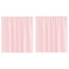 Rideaux en voile avec passe-tringles 2 pcs rose clair 559293559293