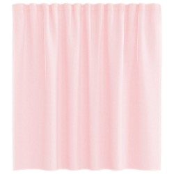 Rideaux en voile avec passe-tringles 2 pcs rose clair 559293559293
