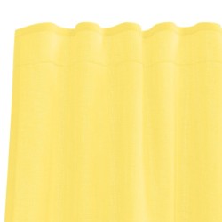 Rideaux en voile avec passe-tringles 2 pcs jaune 559298559298