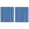 Rideaux en voile avec passe-tringles 2 pcs bleu royal 559303559303