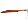 Auvent rétractable automatique orange et marron 4x3 m 559307559307
