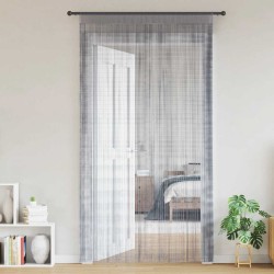 Rideaux à fils 2 pcs gris clair 100x250 cm 559310559310