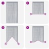 Rideaux à fils 2 pcs gris clair 100x250 cm 559310559310