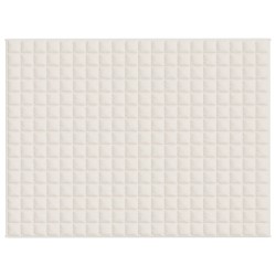 Couverture lestée Crème clair 152x203 cm 11 kg Tissu 559314559314