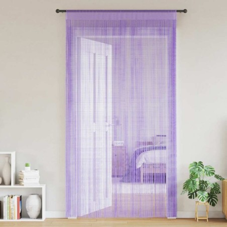 Rideaux à fils 2 pcs violet 100x250 cm 559315559315
