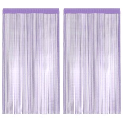 Rideaux à fils 2 pcs violet 100x250 cm 559315559315