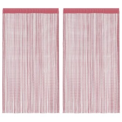 Rideaux à fils 2 pcs rose 100x250 cm 559317559317