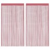 Rideaux à fils 2 pcs rose 100x250 cm 559317559317