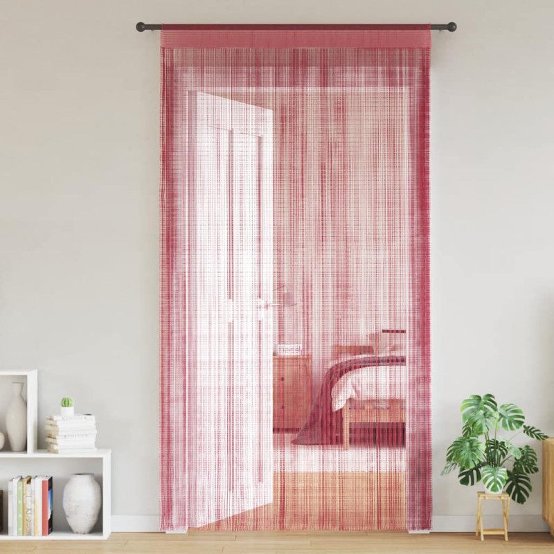 Rideau en fils 2 pcs 140 x 250 cm rose 559318559318