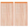 Rideaux à fils 2 pcs orange 100x250 cm 559319559319