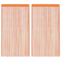 Rideau en fils 2 pcs 140 x 250 cm orange 559320559320