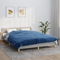 Couverture lestée Bleu 200x220 cm 9 kg Tissu 559324559324