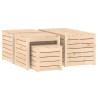 Ensemble de boîtes de jardin 4 pcs bois de pin massif 559326559326