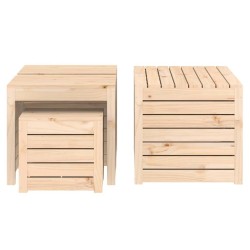 Ensemble de boîtes de jardin 4 pcs bois de pin massif 559326559326