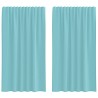 Rideaux en voile avec passe-tringles 2 pcs turquoise 559331559331