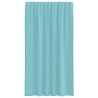 Rideaux en voile avec passe-tringles 2 pcs turquoise 559331559331