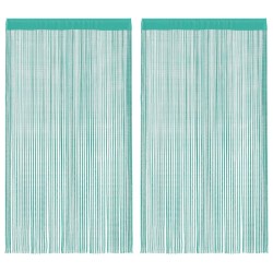Rideaux à fils 2 pcs turquoise 100x250 cm 559332559332