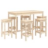 Ensemble de bar de jardin 7 pcs Bois de pin massif 559334559334