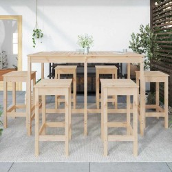 Ensemble de bar de jardin 7 pcs Bois de pin massif 559334559334
