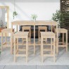 Ensemble de bar de jardin 7 pcs Bois de pin massif 559334559334