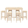 Ensemble de bar de jardin 7 pcs Bois de pin massif 559334559334